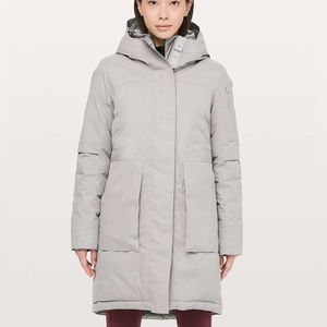 New Lululemon Winter Warrior Parka Dark Chrome Women’s Size 2